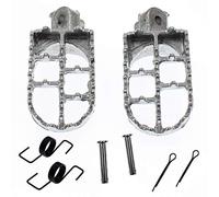 YOFMOO PW50 PW80 Foot Pegs Rest Footpegs Compatible with Yamaha PW 50 80 BW80 DT50 RT100 RT180 T225S TT225T TTR110 TTR50E TTR90 TTR90E TW200 WR200 WR250 WR500 XT225 XT250 XT350 XT600 1981-2015