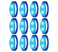 YOFOBU 12 Pcs LED Glow Bracelets Sound Activated Flashing Light Up Bracelet for New Years Eve Glow in the Dark Party Supplies Christmas Party Favors Birthday Gift Carnival Concerts Night Events