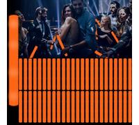YOFOBU 48Pack LED Glow Foam Sticks Bulk,Light Up Glow Sticks with 3 Flashing Modes,Orange Glow Wands Party Pack,Glow In The Dark Party Supplies for Halloween,ThanksGiving Day,Christmas,Birthday