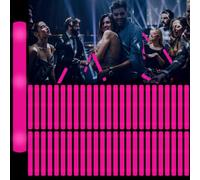YOFOBU 60Pack LED Glow Foam Sticks Bulk,Light Up Glow Sticks with 3 Flashing Modes,Glow Wands Party Pack,Glow In The Dark Party Supplies for Valentines Day,July 4th, Wedding,Birthday,Concert(Pink)