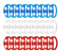 YOFOBU 60Pcs Red Blue White LED Bracelets Sound Activate Glow Bracelets With Flashing LED Strobe Music Control,Light Up Bracelets Party Favors for July 4th,Hawii Carnival,Wedding,Birthday,Concert