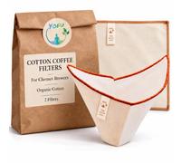 Yofu Reusable Organic Cotton Coffee Filters for Chemex, Double Layer, 2 Pack