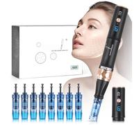 Yofuly Professional Derma Pen A8S, Wireless Dr.pen A8S with 6 Speeds, Electric Dermapen with 8pcs Cartridges Replacement (12PIN 36PIN), 0.25-2.5mm Adjustable