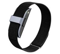 YOFUNTLE Nylon Loop Compatible for Hume Band, Soft Breathable Sport Strap Adjustable Replacement Wristband for Hume Health Band Fitness Tracker Men Women (Black)