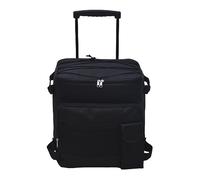 YOFXZGR 38L Big Capacity Insulated Cooler Bag with Wheels,Outdoor Rolling Folding Thicken Foil Leakproof Soft Ice Bag Fridge for Camping Picnic Lunch BBQ Beach Travel (Black)