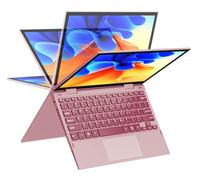 Yoga 10.95'' 2 in 1 Pink Mini Laptop with Touchscreen,FHD Display, Intel 12th Gen N95 CPU (Up to 3.4GHz),16GB DDR5 RAM,512GB NVMe SSD,360° Rotatable Design,Type-C,BT,Wi-Fi,Backlit Keyboard (512GB)