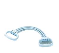 Yoga 8-Shape Puller Women Shoulder Back Exercise Band Home Fitness Stretch Rope Silicone Elastic Training Belt(Blue)