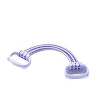 Yoga 8-Shape Puller Women Shoulder Back Exercise Band Home Fitness Stretch Rope Silicone Elastic Training Belt(Purple)