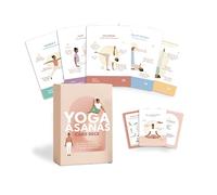 Yoga Asanas Card Deck - 70 Premium Illustrated cards with Hatha Yoga Poses + Sequences & Pranayama. With Benefits and Teaching Cues - Flash Cards for Beginners, Teachers & Home Practice