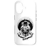 Yoga Astronaut Crescent Moon Space Science Zen Meditation Case for iPhone 17