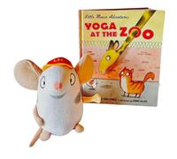 Yoga at the Zoo Book & Little Mouse Plush Set: Fun Interactive Story With Adorable Character Companion