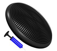 Yoga Balance Board Wobble Cushion Stability Disc with Air Pump Inflatable Anti-Slip Balance Trainer Wobble Pad for Core Strength, Abdominal Training, Physiotherapy, Gym & Yoga Exercise
