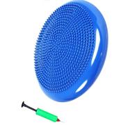Yoga Balance wobble Cushion board Air Stability Wobble Pad Anti-Slip Surface, Exercise Sliding Plate for Yoga Gym Abdominal Training (BLUE)