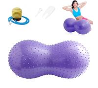 Yoga Ball, 90 x 45 cm Exercise Ball, Yoga Peanut Ball with Air Pump, Peanut Ball for Children, Anti-Burst Peanut Massage for Balance Air Pump, Gymnastics Balls, Yoga Ball, Pilates