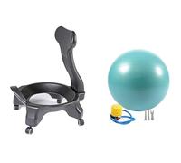 Yoga Ball Chair for Heavy Duty Balance Exercise, Inflatable Base for Core Strengthening, Ideal Office Chair for Physiotherapy and Sitting Support