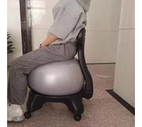 Yoga Ball Chair for Heavy Duty Balance Exercise, Inflatable Base for Core Strengthening, Ideal Office Chair for Physiotherapy and Sitting Support