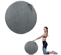 Yoga Ball Cover 55/65/75Cm Wear Resistant Tear Resistant Exercise Ball Fabric Cover Yoga Ball Chair Cover with Handle for Home Office Desk Easy To Carry,E,55cm/21.65inch
