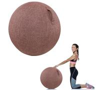 Yoga Ball Cover 55/65/75Cm Wear Resistant Tear Resistant Exercise Ball Fabric Cover Yoga Ball Chair Cover with Handle for Home Office Desk Easy To Carry,G,75cm/29.53inch