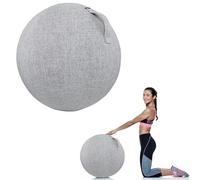 Yoga Ball Cover 55/65/75Cm Wear Resistant Tear Resistant Exercise Ball Fabric Cover Yoga Ball Chair Cover with Handle for Home Office Desk Easy To Carry,C,75cm/29.53inch