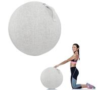 Yoga Ball Cover 55/65/75Cm Wear Resistant Tear Resistant Exercise Ball Fabric Cover Yoga Ball Chair Cover with Handle for Home Office Desk Easy To Carry,B,55cm/21.65inch