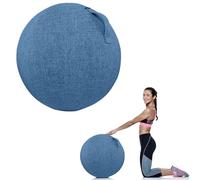 Yoga Ball Cover 55/65/75Cm Wear Resistant Tear Resistant Exercise Ball Fabric Cover Yoga Ball Chair Cover with Handle for Home Office Desk Easy To Carry,F,75cm/29.53inch