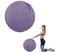 Yoga Ball Cover 55/65/75Cm Wear Resistant Tear Resistant Exercise Ball Fabric Cover Yoga Ball Chair Cover with Handle for Home Office Desk Easy To Carry,H,75cm/29.53inch