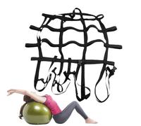 Yoga Ball Strap, Workout Ball Strap, Lightweight Adjustable Portable Belt for Travel Home Gym Aerobic Sports Stretching Strengthening