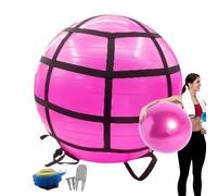 Yoga Balls for Movement Balance Ball Kit Durable PVC Exercise Equipment Versatile Workout Equipment Large 65cm Pilates Ball with Strap and Band Training Equipment