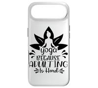 Yoga Because Adulting Is Hard Funny Meditation Case for iPhone Air