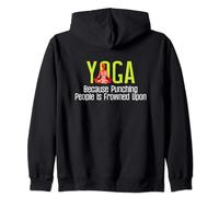 Yoga Because Punching People is Frowned Upon Zip Hoodie