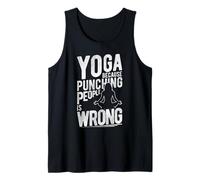 Yoga Because Punching People is Wrong Tank Top