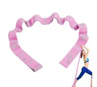Yoga Belt Stretcher - Stretch Strap with 10 Rings | Elastic Pilates Straps | Portable Training Exercise Strap | Resistance Bands for Dance Training