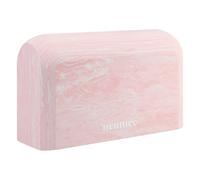 Yoga Block, 1 piece Lightweight, Arc Shape for Stable Grip, Ink Painting Design, Portable and Durable Yoga Brick for Enhanced Comfort and Support (Pink)