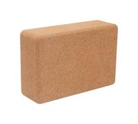 Yoga Block - Cork Workout Blocks, Natural Cork Yoga Bricks, Pilates Stretching Equipment | 22.5x15x7.5cm High Density Stretching Block | For Home Gym Fitness Office Travel Workout Exercise