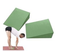 Yoga block in professional inclined foam, non-slip rear support, cushion rest feet for stretching, table for squats, reinforcement of the lower part of the