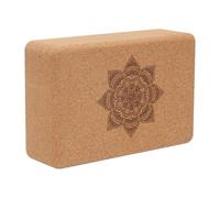 Yoga Block - Natural Cork Stretching Stone 22.5 x 15 x 7.5 cm, Yoga , Durable Workout Equipment with 750g, Heavy Duty Professional Equipment | Pilates Gym Exercise Studio