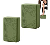 Yoga Block Set Of 2 -High Density Eva Foam Blocks,Non-slip & Lightweight Travel Friendly - Improve Strength, Balance And Flexibility, For Workout, Exercise, Knee Pad, Back Support, Footrest Cushion