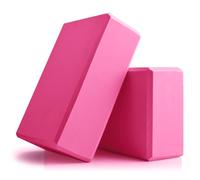 Yoga Blocks 2 Pack, 9x6x3in Pilates Block, Non-Slip Foam Brick for Exercise