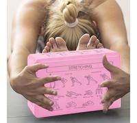 Yoga Blocks,2-Piece Soft Portable Non-slip | Yoga Wedge Exercise Equipment - for Beginners Women Adults Stretching Balance Flexibility Meditation Training Home Studio Gym