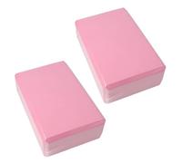 Yoga Blocks Set of 2, High Density EVA Foam Blocks, Yoga Support Blocks, Non Slip Lightweight Yoga Bricks for Balance Stretching Pilates Meditation and Deep Flexible Poses, Yoga Accessories