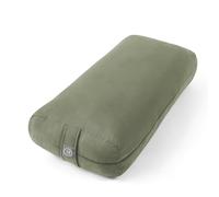 Yoga Bolster Pillow for Meditation, Stretching & Restorative Yoga- - Firm Support Cushion with Washable Cover & Carry Handle - Ideal for Yin, Floor Poses, Breathwork & Relaxation, Olive Green