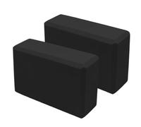 Yoga Brick - 2-Piece EVA Foam Exercise Blocks | Slip Resistant Balance and Stretching Support for Yoga, Meditation, Handstands, Squats, Hot Gym Workouts and Advanced Athletes