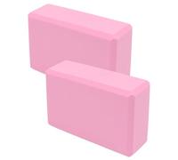 Yoga Brick - For Exercises For Workouts | 2x Elastics, Stretcher Balance With Non-Slip Training Tools - Hot Yoga Gym Beginners Vertical On Hands