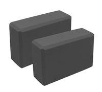 Yoga Bricks - Yoga Block Set 2 | Foam Split Blocks for Stretching and Balancing | Non Slip Props for Yoga, Gym, Home Workouts, Meditation, Handstands, Squats, Beginners Flexibility Training