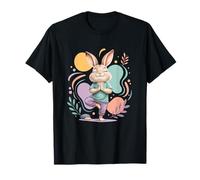 Yoga Bunny Meditation Pose Calm Happy Rabbit T-Shirt