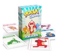 Yoga Cards for Kids, Age 5+, 44 Fun Animal Poses & Breathing Exercise Game