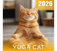 Yoga Cat 2026 Calendar: Calm and quirky stretches from flexible feline friends
