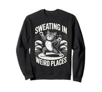 Yoga Cat Aerobics Kitten Sweating in Weird Places Sweatshirt