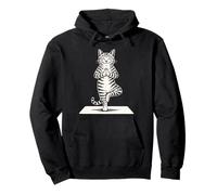 Yoga Cat Pose Feline Meditation Zen Pullover Hoodie