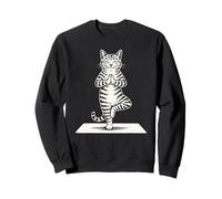 Yoga Cat Pose Feline Meditation Zen Sweatshirt